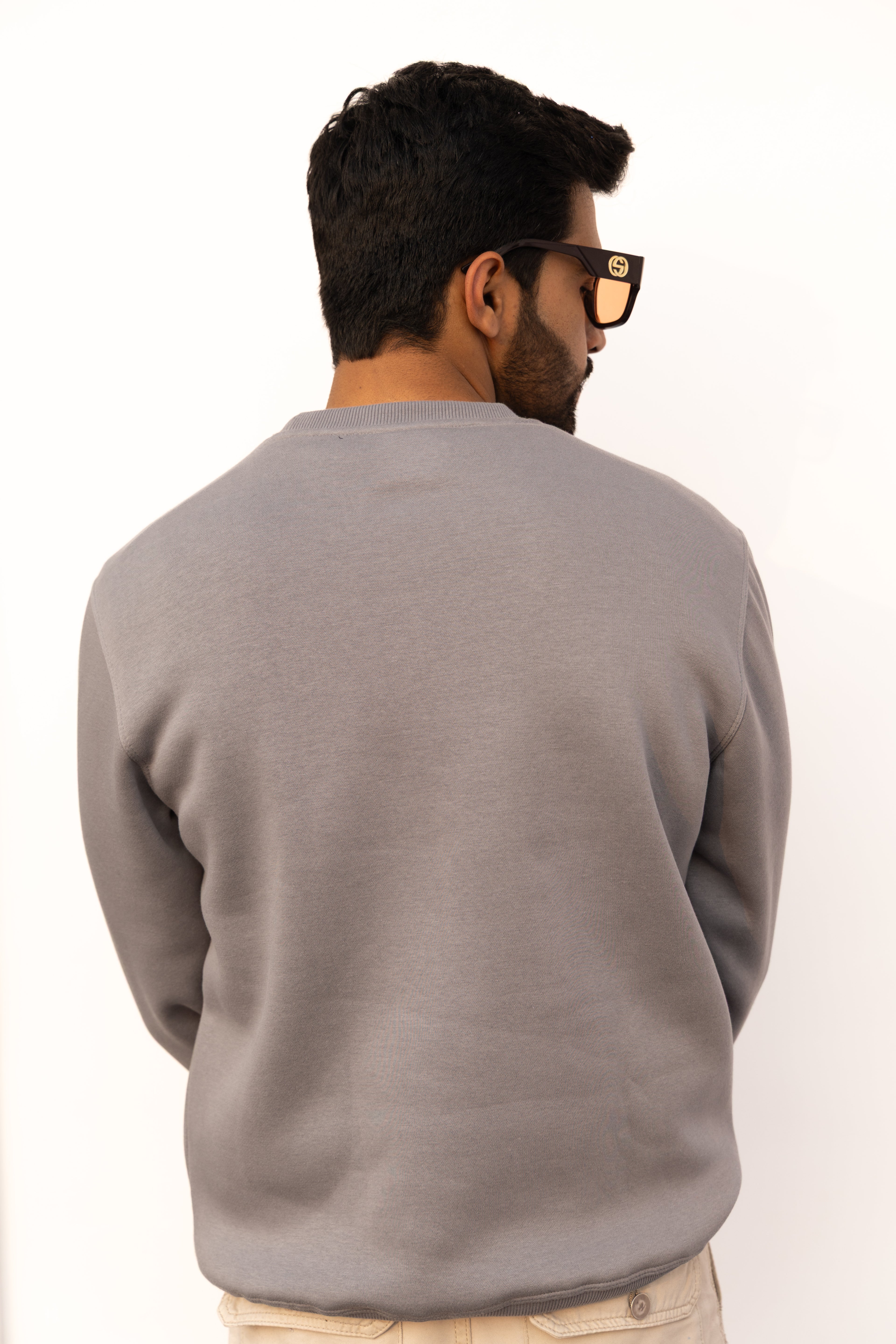 Grey Plain Sweatshirt