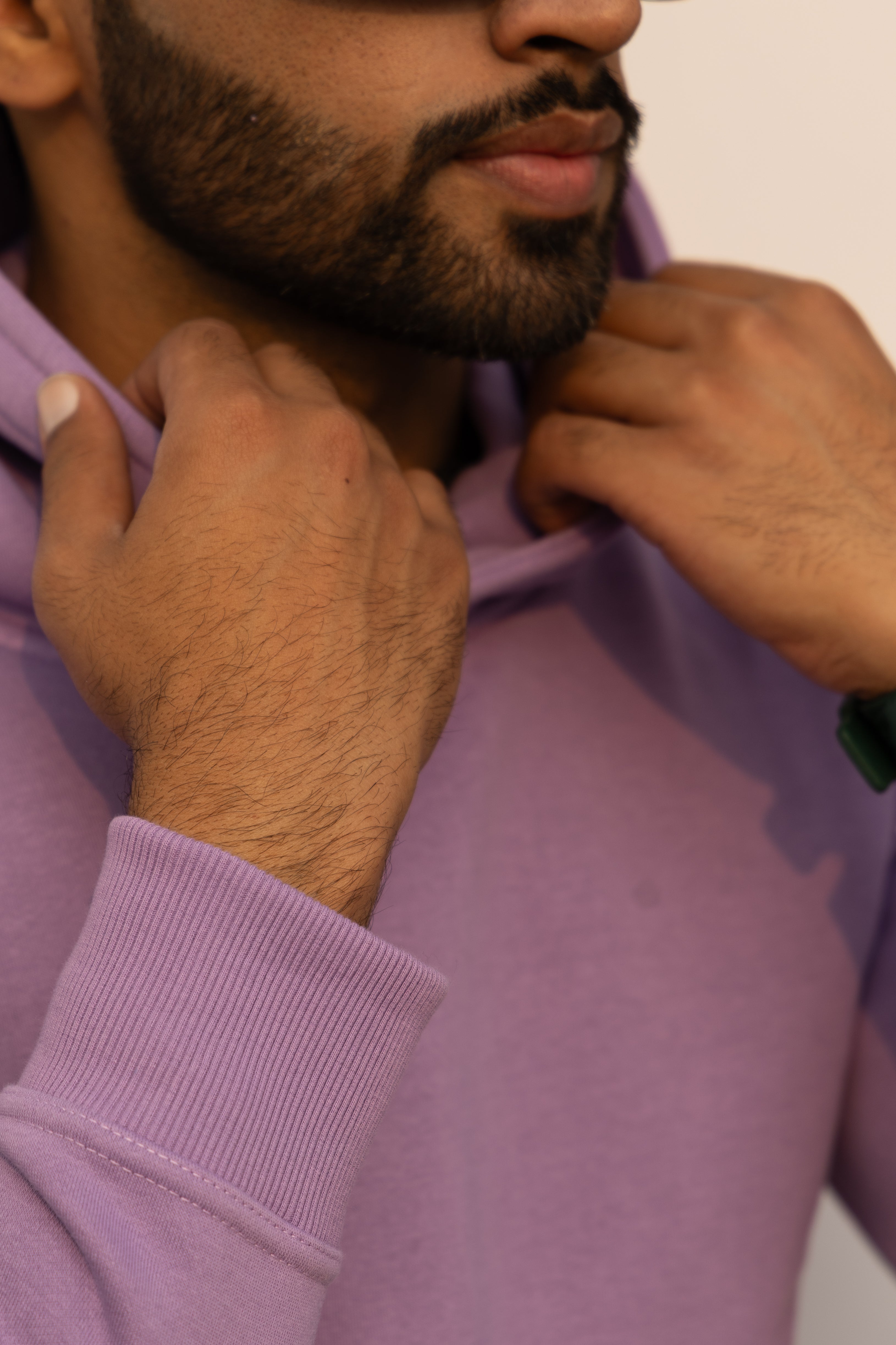 Lavender Plain Hoodie (Regular fit)