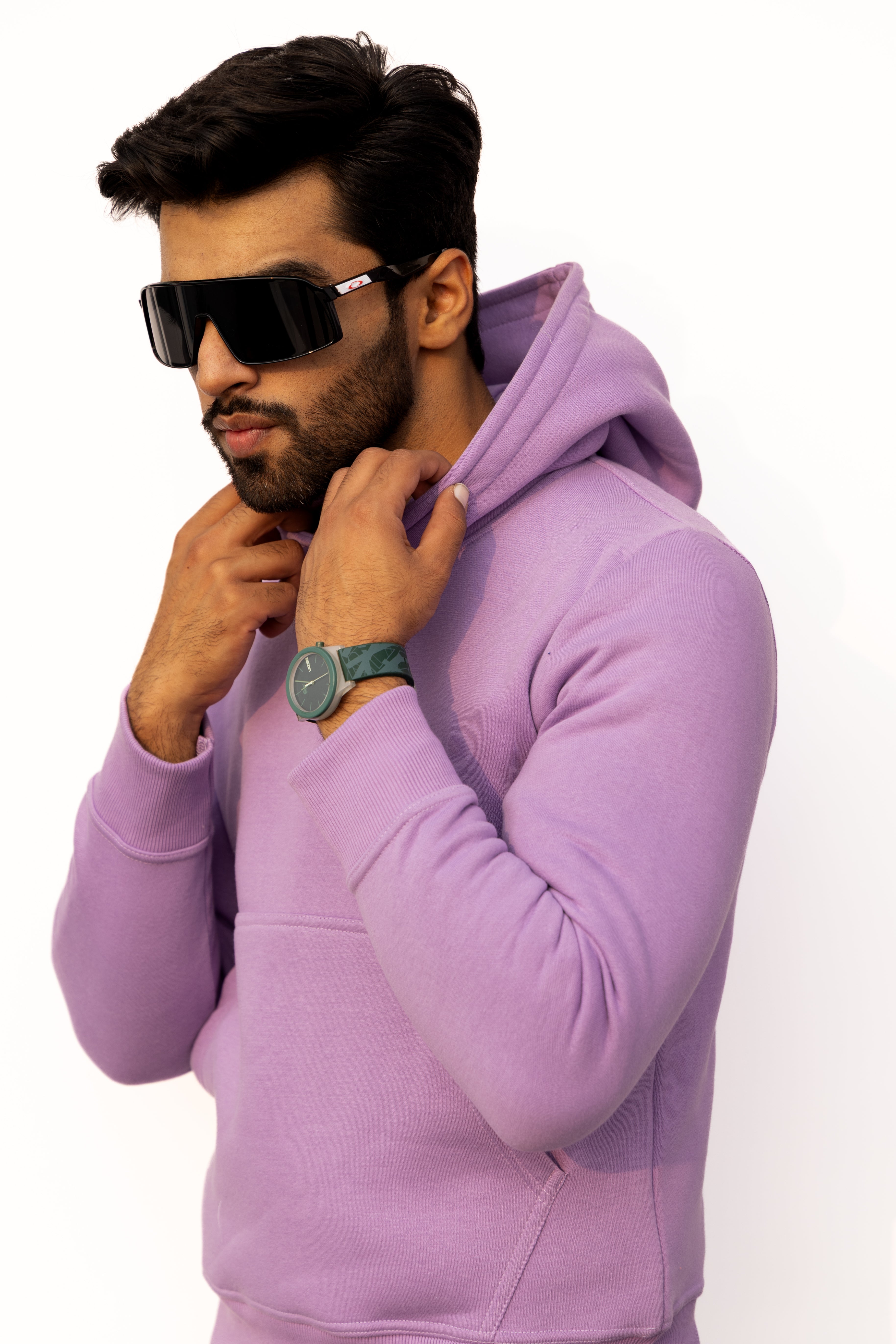 Lavender Plain Hoodie (Regular fit)
